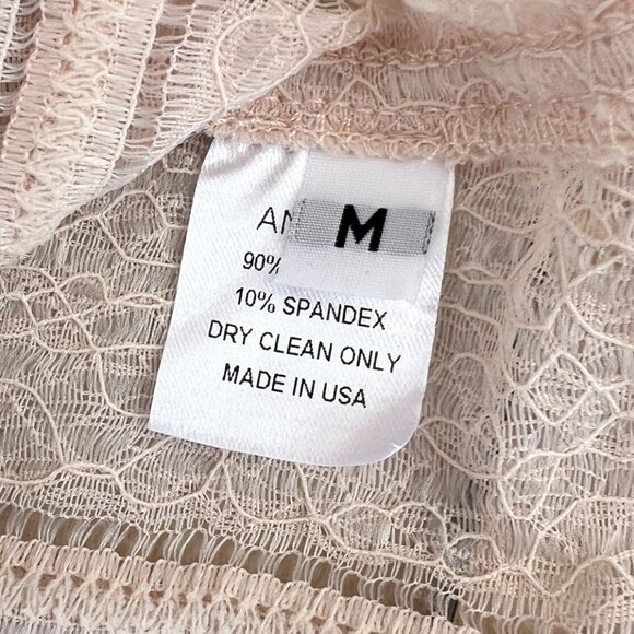 Anarkh Lace Sleeveless Top in 'Vintage Ivory' Size Medium Made in USA / Coquette - Picture 7 of 14